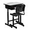 बाल कक्षा फर्नीचर H750 * W600 * D550mm ब्लैक डेस्क और कुर्सी