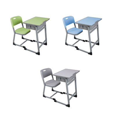 स्टडी टेबल और कुर्सी सेट 760 * 650 * 450 मिमी स्टील स्कूल फर्नीचर