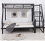 टिकाऊ बाल धातु बंक बेड, स्लाइड के साथ स्कूल धातु ट्विन मचान बिस्तर