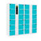 जिम स्वाइप कार्ड स्मार्ट लॉकर 24 दरवाजे कोई शिकंजा अनुकूलित आकार / रंग