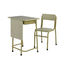 कक्षा छात्र अध्ययन तालिका धातु डेस्क और कुर्सी पढ़ने के लिए स्टील स्कूल फर्नीचर
